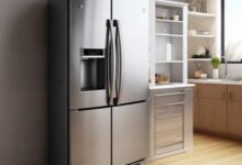 冰箱餐边柜斜角设计，酷家乐带你打造时尚厨房空间