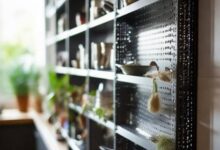 洗衣机置物架洞洞板：打造整洁厨房新选择