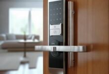 玻璃指纹锁密码朝下安装方法及注意事项