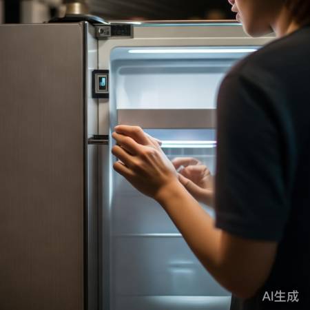 检查冰箱灯开关,更换损坏开关。