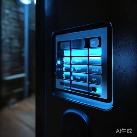 “设置保险柜密码,门上键盘按步