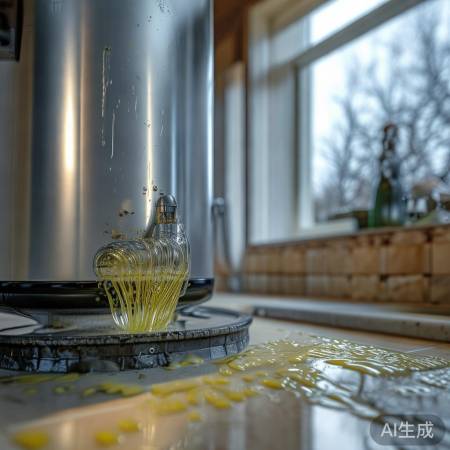 电热水器堵塞：水垢杂质积聚。