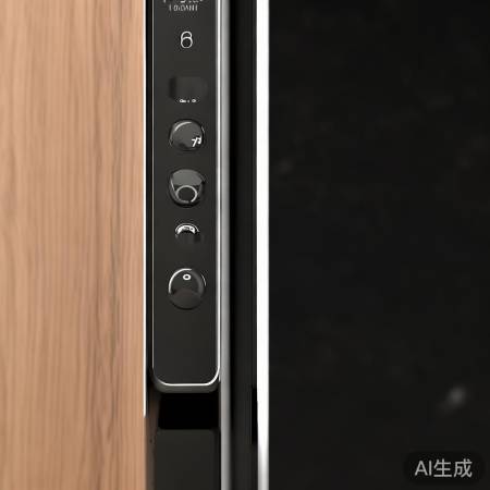 操作智能锁,找插销,按或转即可