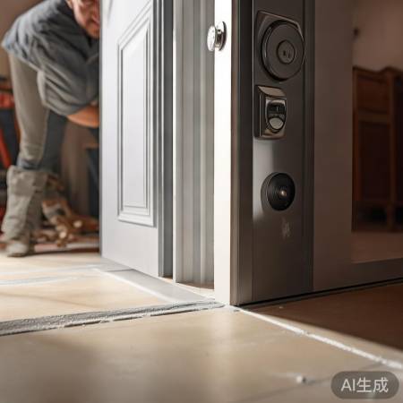 安装门需密缝防贼,选锁防丢失保