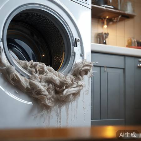 洗衣机排水堵塞,重量减轻原因。