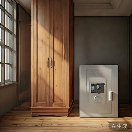 保险柜与衣柜距1米,安全方便两