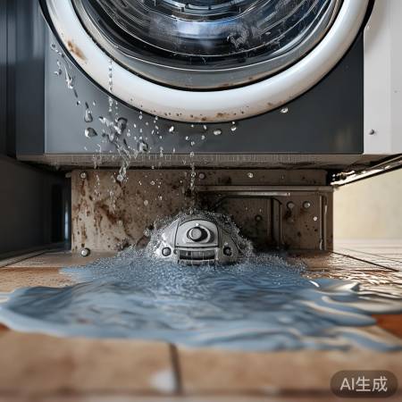 洗衣机定期清洁防漏水。