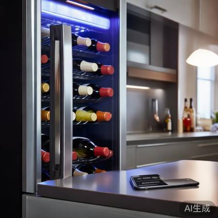 智能酒柜,恒温除湿,便捷控制。