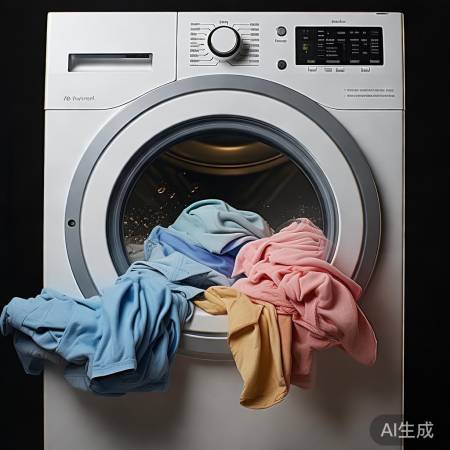 洗衣机振动大,衣物分布不均,均