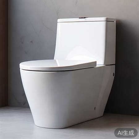时尚简约智能马桶，白色陶瓷高级