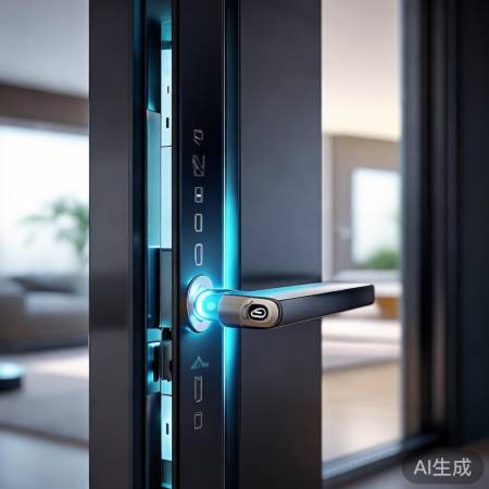 智能锁丁字门,远程控开合。