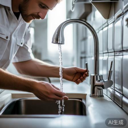 检查水阀松动,稳定水流。