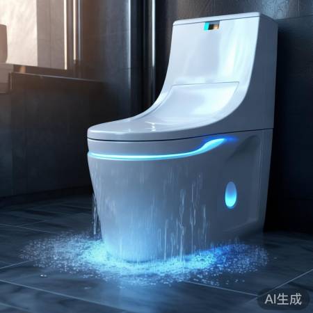 智能马桶自动清洗,防误触保健康