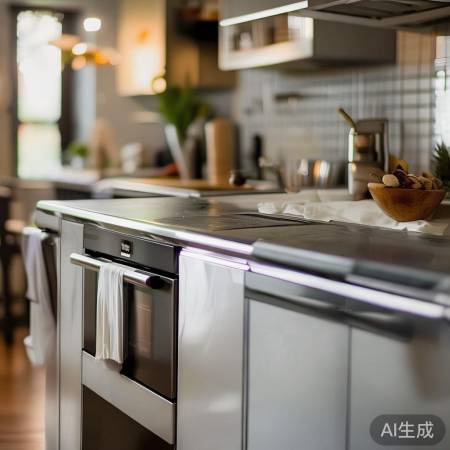 调整油烟机位置,感应烟距适中