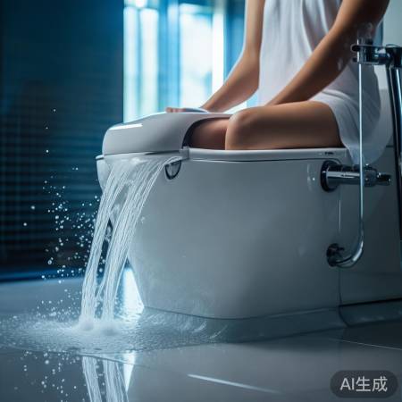 智能马桶水枪:一键冲洗,懒人福