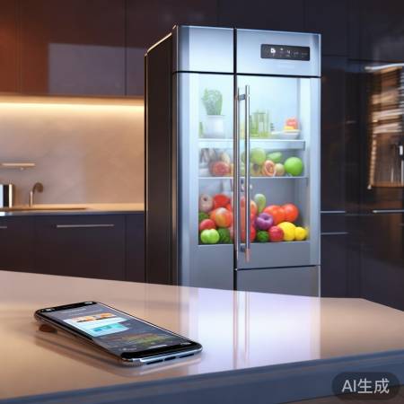 智能冰箱，WiFi连接，食材尽