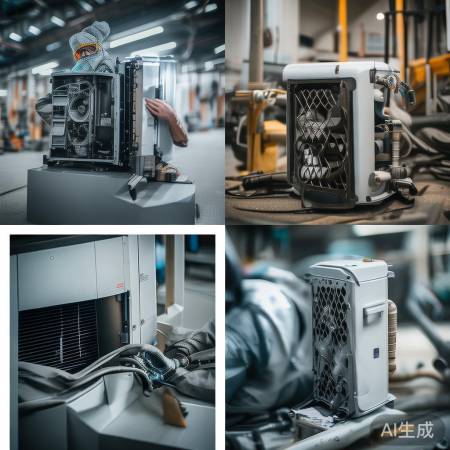 拆风机盘管：拔螺丝或卡扣，断管