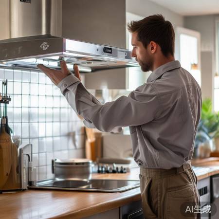 美万家油烟机安装服务,厨房守护