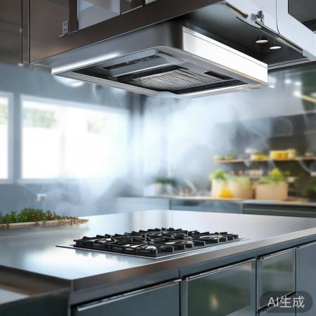 环保油烟机,达标排放。