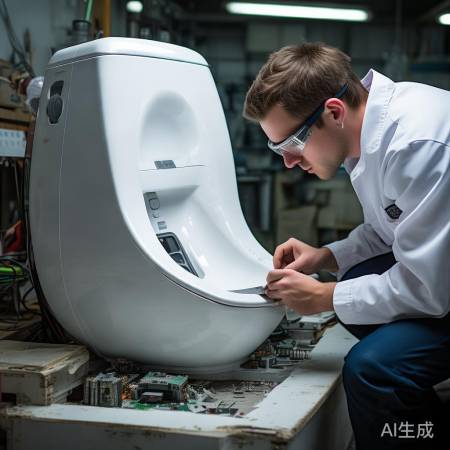 拆卸马桶主板，耐心拆螺丝