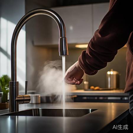 调温旋钮控水温,确认温度勿过热