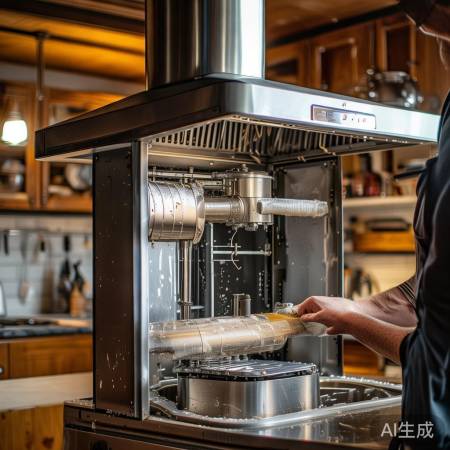 油烟机定期清洗,油网涡轮去油垢