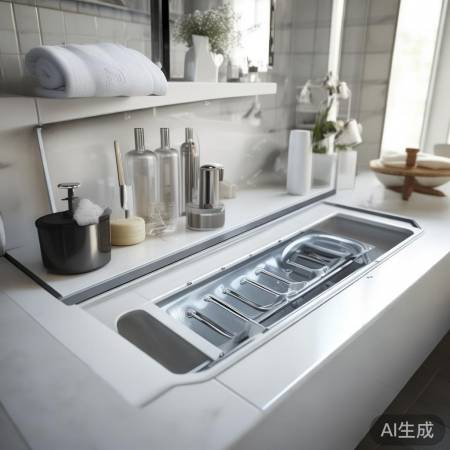 “管道隐藏，卫生间整洁如新”