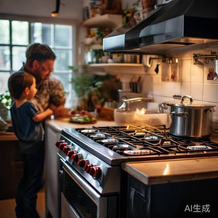 燃气灶安全使用,防泄漏保通风。