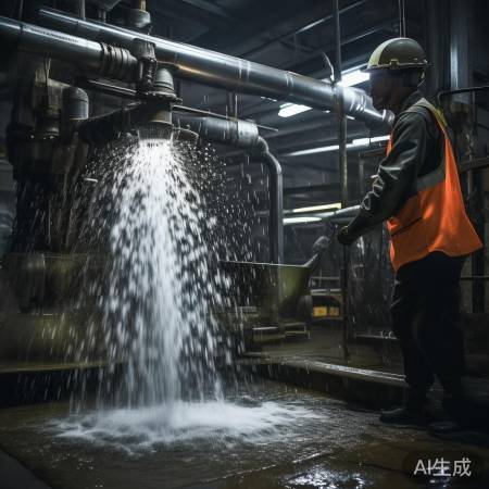 开启泄水阀,排尽管道水。