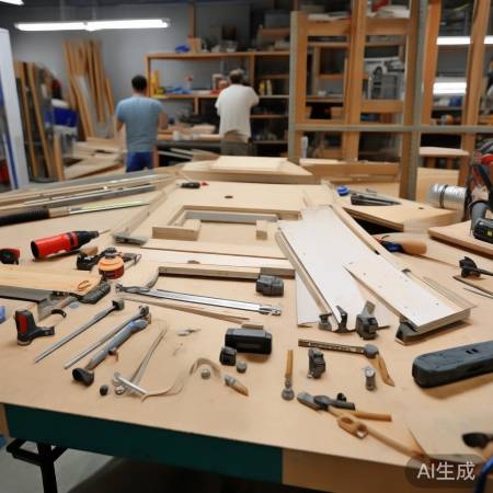 备齐工具，安装丁字防盗门。