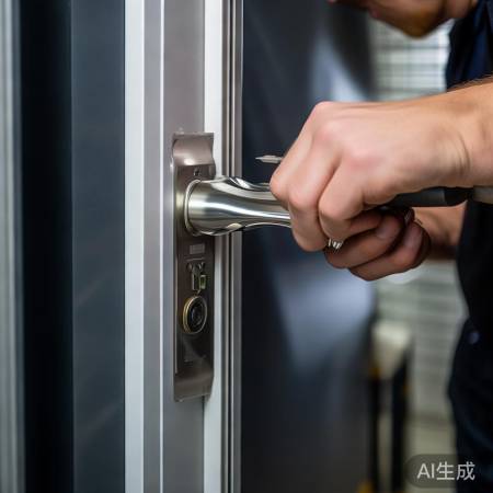 装门把手，锁配合，美而便。