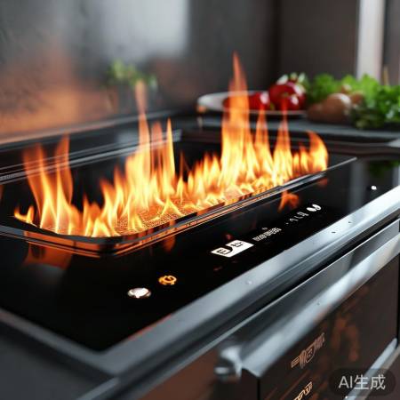 欧派集成灶新品:高效燃烧,智能