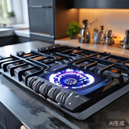 美的燃气灶，手机APP控火力，