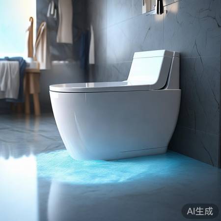 智能马桶冲水,洁净舒适体验。