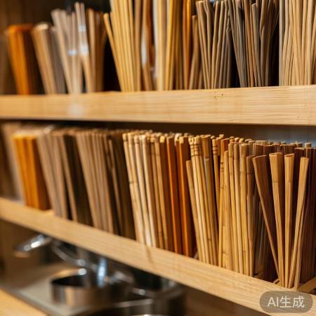 筷子分类架,竹木易变形,金属耐