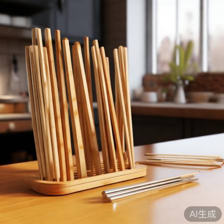 竹木筷竖放防霉,金属筷横放消毒