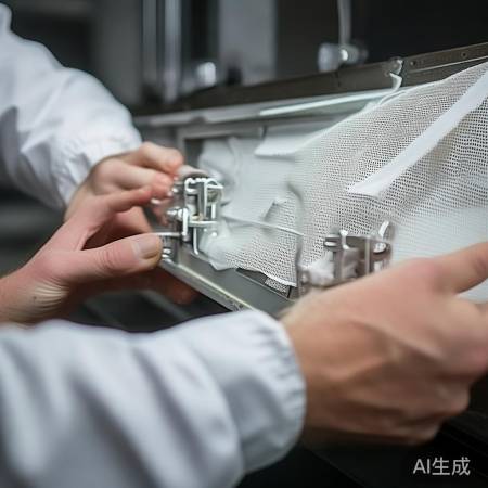 按卡扣,旧滤芯取出