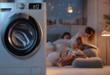 滚筒洗衣机自动洗护中，轻松享受洗衣乐趣