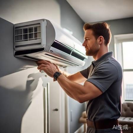 空调专业安装,师傅调适保安全