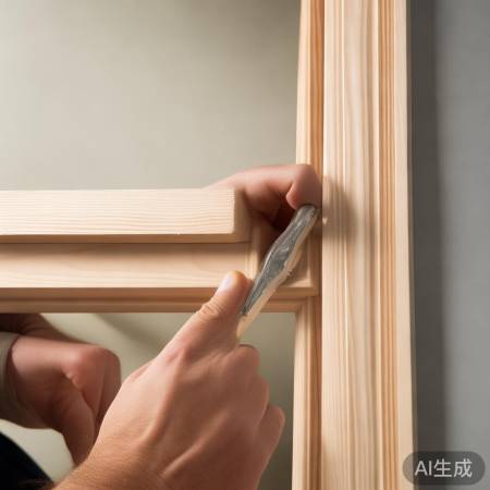 安装门框版，确保指纹锁稳固。