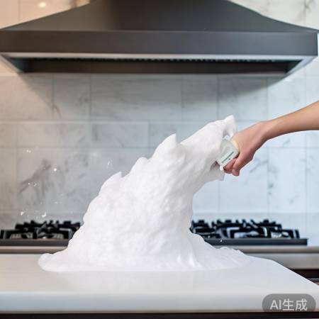 神奇泡沫抽油烟机清洗剂,轻松溶