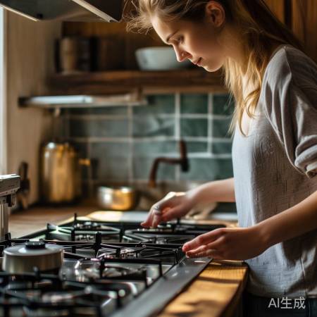 燃气灶使用注意:清洁火孔,关总