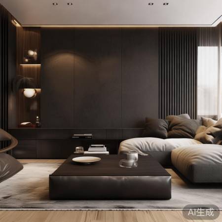 影视墙红酒柜配:色调协调,风格