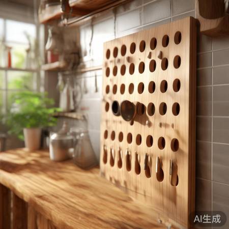 洞洞板细节:大小适中,位置便捷