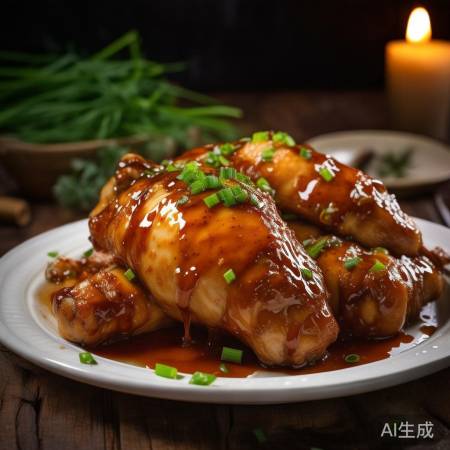 油淋鸡腿香浓可口,聚会佳肴赞不