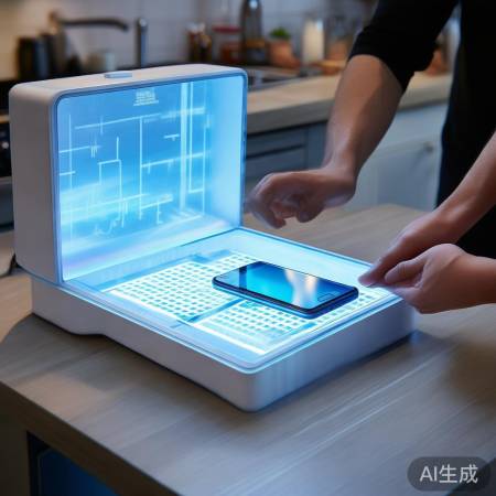 手机消毒，留空隙，温控操作。