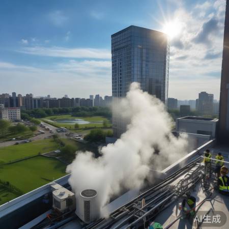 室外高温,空调制冷难,能耗高。