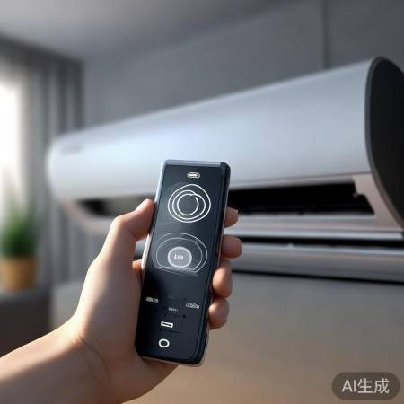 美的空调循环标志,旋转箭头指示