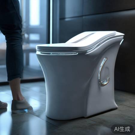 智能马桶盖感应开盖,贴心便捷。