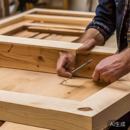 酒柜框架制作,打磨组装螺丝固定